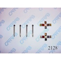 Fastening elements for rear brake pads 2128