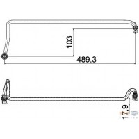 Coolant pipe 8MY 376 755-571